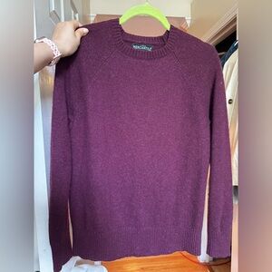 Men's Burgundy Wool Sweater